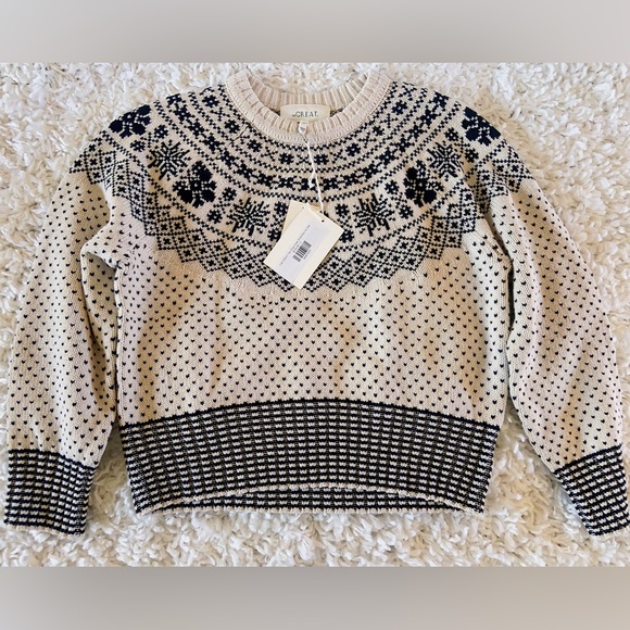 NWT The Great The Slope Crew Sweater